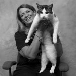 Clare with T.C. Receptionist